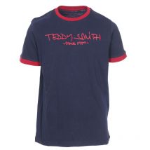Teddy Smith Junior - Tee-shirt Col Rond Teddy Smith Junior Ticlass En Coton Bleu Marine Floqué En Bordeaux - Bleu