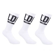 Diesel Underwear - Lot De 3 Paires De Chaussettes Diesel Ray En Coton Mélangé Blanc - Multicolore