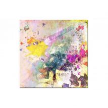 Tableau Abstrait Ton Multicolore Maelo 50X50 cm