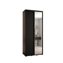 Abiks Meble Armoire à portes coulissantes Davos 3 235.2 x 110 x 45 2 portes coulissante (Noir/Noir/Noir)  Noir