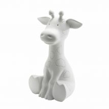 Amadeus Lampe veilleuse Girafe en porcelaine - Blanc  Blanc