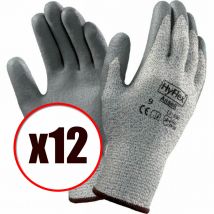 Ansell Lot de 12 paires de gants de travail en lycra et kevlar Hyflex 11-630 EN388 anti coupure