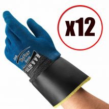 Ansell Lot de 12 paires de gants de travail en PU anti coupure Hyflex 11-948 EN388