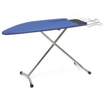 Astoria Table à repasser avec housse ignifugée et jeannette 125x48cm - rt130a - ASTORIA Métal Bleu