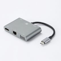 D2 Diffusion Hub USB-C universel pour Macbook et PC - 5 ports : USB 3.0 + USB-C - Argent
