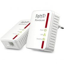 Fritz FRITZ!Powerline 510E Set International 500 Mbit/s Ethernet/LAN Blanc 2 pièce(s)  Blanc