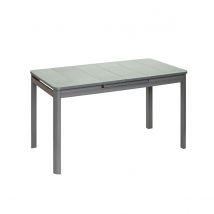 Jardiline Table de jardin Milos extensible en aluminium pour 8/10 personnes  Anthracite