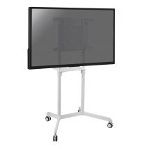Kimex Chariot écran TV 37''-70'' compatible Samsung Flip® et Microsoft Surface Hub® 2s, Blanc  Blanc