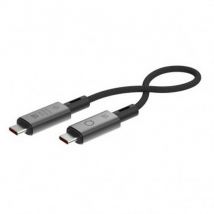 Linq LinQ Câble USB4 USB-C vers USB-C PRO - 0.3m Noir  Gris, Noir