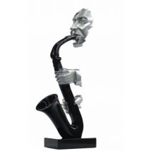 Magneticland Sculpture Saxophoniste argent-noir INITIAL  Multicolore
