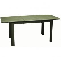 Proloisirs Table en aluminium avec allonge Eos 130-180 cm vert.  Vert