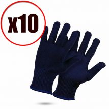 Rostaing Lot de 10 paires de gants de travail résistant au froid Thermalight EN388 EN511