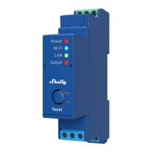 Shelly Contacteur/Télérupteur Wifi 16A pour tableau électrique - Shelly  Bleu