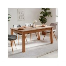 Vente-Unique Table à manger extensible 160/215 cm Bergen - Naturel  Chêne