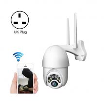 Wewoo Caméra IP WiFi Q10 Téléphone portable étanche extérieur Rotation à distance WiFi sans fil 10 lumières couleur Full HD Vision nocturnePrise en charge de la détection de mouvement vidéo / alarme et enregistrementprise britannique