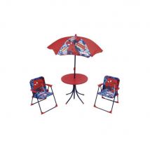 Marvel Comics SPIDERMAN Ensemble de jardin / Camping enfant (table, 2 chaises et parasol)