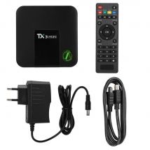 marque generique TX3 Mini Décodage vidéo IPTV HDTV Set TV Box H.265 pour Android 7.1 EU Plug 110-240V (1 + 8G)
