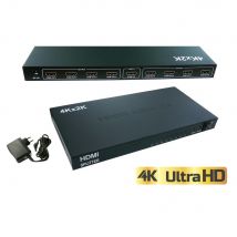Kalea-Informatique SPLITTER HDMI 1.4B 8 PORTS - RESOLUTION 4K 2160x3840 / COMPATIBLE 3D - Duplique le son et l'image d'une source HDMI