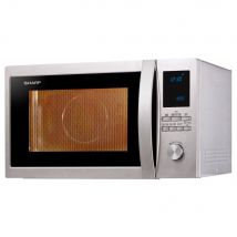 sharp - micro-ondes grill et chaleur tournante 32l 1000w inox - r922stw