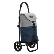 Playmarket Go Two Compact shopping trolley - Blue Indigo / Textured
