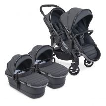 iCandy Peach 7 Combo Twin Phantom Pushchair, Dark Grey