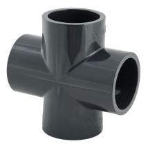 Croix en PVC à 90° - Diamètre: 40 mm