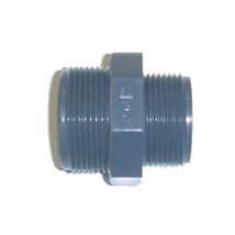 Réduction PVC pression - Mâle à visser / Mâle à visser. - Filetages 26/34 - 20/27