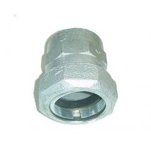 Raccord union fonte galva droit à serrage femelle - Taraudage: 40x49 - Filetage femelle: 1 1/2"