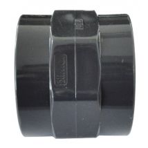 Manchon pression PVC mixte taraudé - Femelle / Femelle à coller . - Diamètre 25 mm - Taraudage 20/27