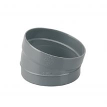 Secteur de coude MF 15° - Diamètre: 100 mm - GRIS