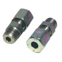 Raccord à bague M1/8 - tube 6mm (2pcs) - Acier - M1/8 - tube 6mm (2pcs)
