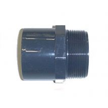 Embout PVC pression fileté B - Mâle à coller / Mâle à visser - E4033F EMBOUT M.1"1/4 A COLLER F.40 M.50