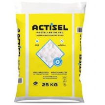 Pastilles de sel pour adoucisseur d'eau et dénitrateur d'eau - ACTISEL - Fabrication Française - le sac de 25 kg