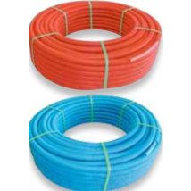 Tube PER PEX-b prégainé - Ø20x1,9mm couronne 50ML - rouge