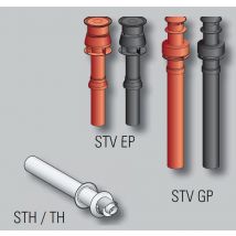 Terminal CONDENS - STV 80/125 GP B (brique) - Vertical - Diamètre : 80/125