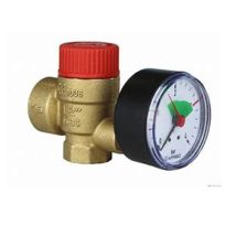 Soupape de sécurité avec manomètre - SM15-15 SOUPAPE MANO 3 BARS 1/2" - Echappement en 1/2