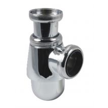 Siphon petit culot - Diamètre de sortie: 32 mm - Chromé