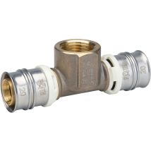 Té femelle multicouche à sertir - Diamètre: 20X2 mm - Diamètre du raccord: 1/2"