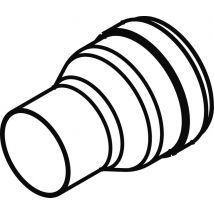 Réduction Ø 100 à 80 - Diamètres: 100 et 80 mm - Coloris : inox