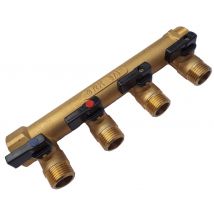 Collecteur MF 3/4 - 6 départs 1/2" - 1 arrivée 3/4"