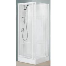 Cabine de douche OCEANE - Dimensions 80 x 80 cm - BLANC