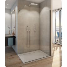 Paroi de douche fixe WALK IN - verre épaisseur 8 mm - Dimensions : L 1200 x H 2000 mm - vitrage transparent
