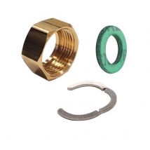 Ecrou tournant femelle laiton pour onduleux inox - Ø 3/4" - 16mm