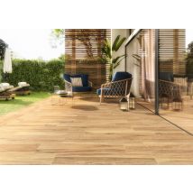 Carrelage extérieur série DEEPWOOD AD (22.2x89.7 cm) - 22.2X89.7 DEEPWOOD NUT ANTI DERAPANT