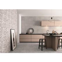 Carrelage d'intérieur effet béton - Série STORM - 33X33 STORM DARK GREY