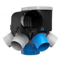 Kit VMC Autocosy iH - Simple flux autoréglable Avec 5 bouches Line - (1xD.125mm + 4xD.80mm)