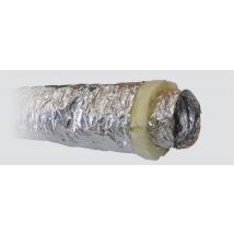 Gaine souple isolée laine de verre M0/M1 - Ep 50mm - Ø250mm (vendu en carton de 10 ml)