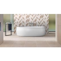 Carrelage d'intérieur imitation pierre -Série ANTICA - Série ANTICA - Dimensions : 447 x 447 mm - White