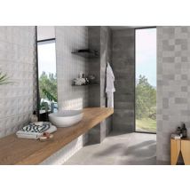 Carrelage effet béton - Série MADOX - Dimensions: 20 x 60 cm - ANTHRACITA