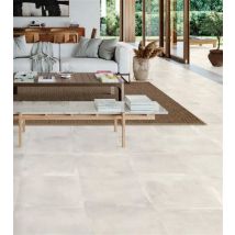 Carrelage d'intérieur imitation béton - Série PROJECT - Dimensions: 60,8 x 60,8 cm - GRIS